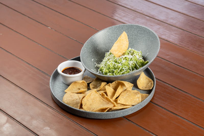 Fresh house-made guacamole with tortilla chips